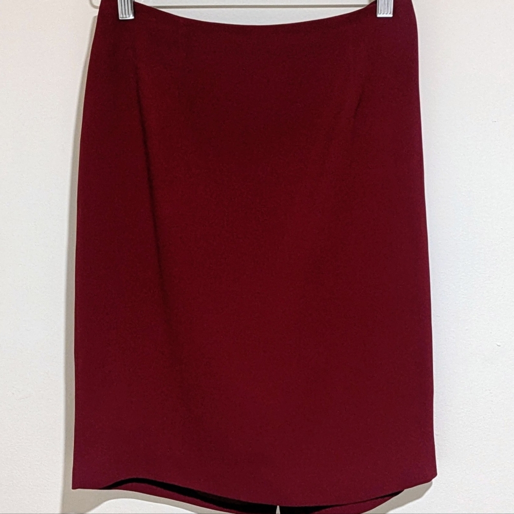 Amanda Smith Deep Red Pencil Skirt